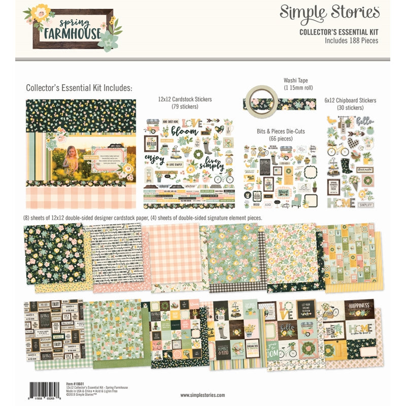 Simple Stories Collector's Essential Kit Spring Farmhouse