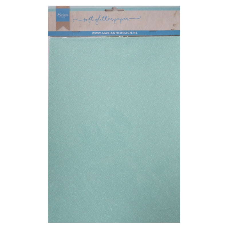 Marianne Design Soft Glitter Paper - Mint