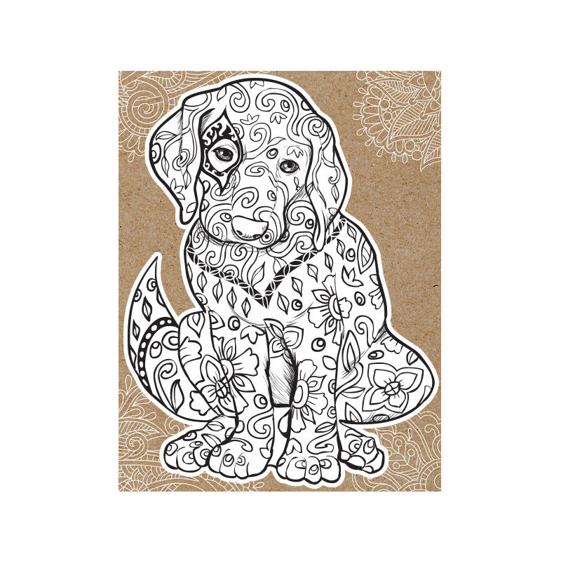 Paper House Productions Puppy-cards-die Cut Coloring