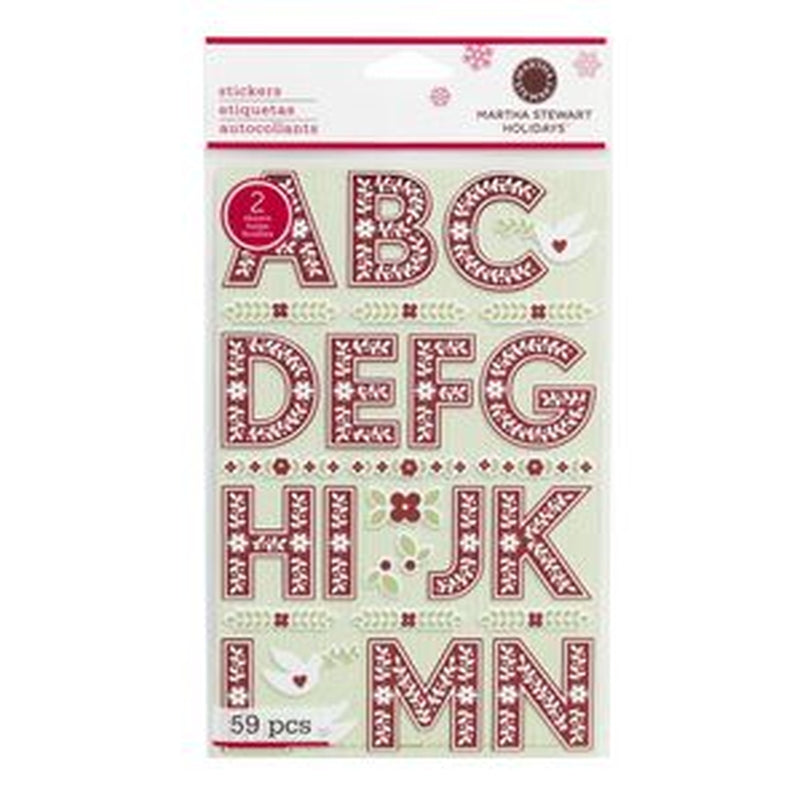 Martha Stewart Crafts Scandi Large Alpha Stickers