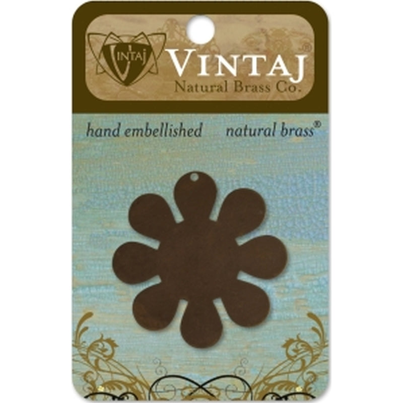 Vintaj Natural Brass Co. 40mm Mod Flower