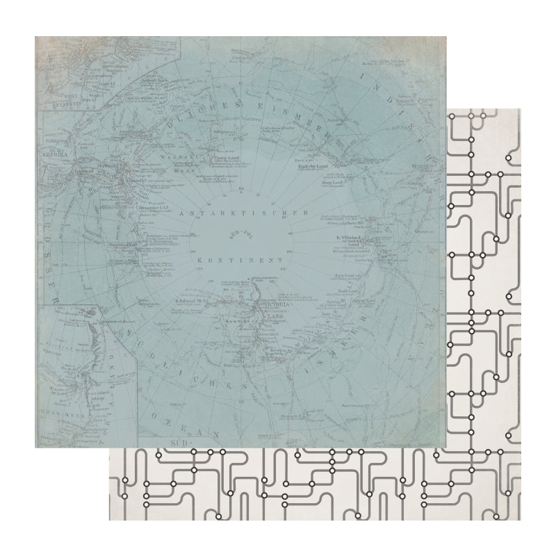 Kaisercraft 12x12 Scrapbook Paper-subway Packs Of 10 Sheets