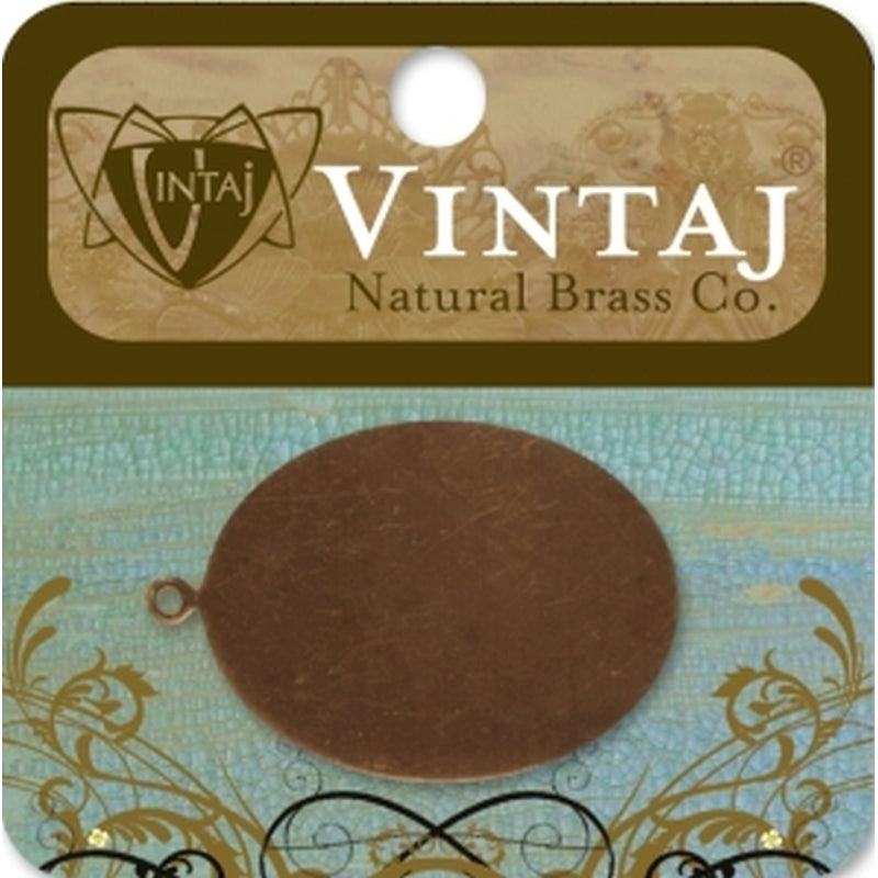 Vintaj Natural Brass Co. 32x25mm Oval