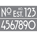 DecoArt Art Deco Numbers 6"x18" 2 Pack Stencil