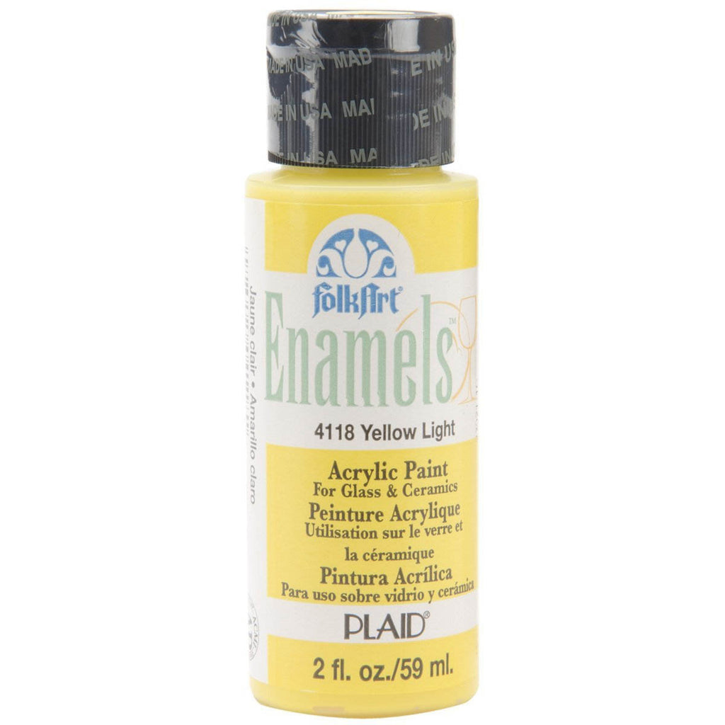 Yellow Light Folkart Enamels 2oz