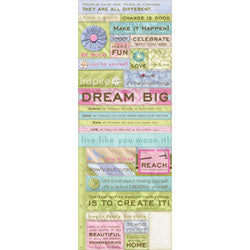 Amy Butler Sola Quilted Words Embossed Sticker