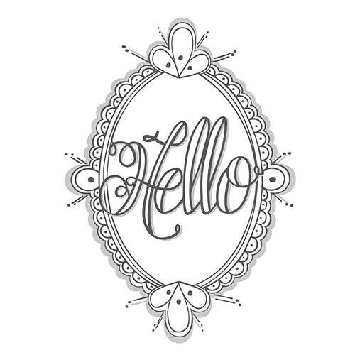 Spellbinders Hello Ornate