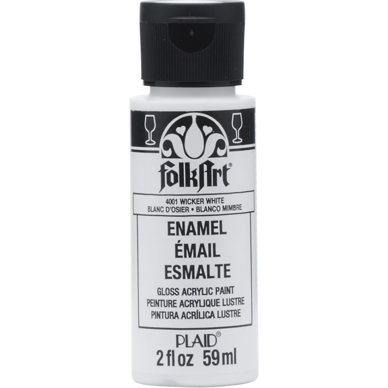 Wicker White Folkart Enamels 2oz