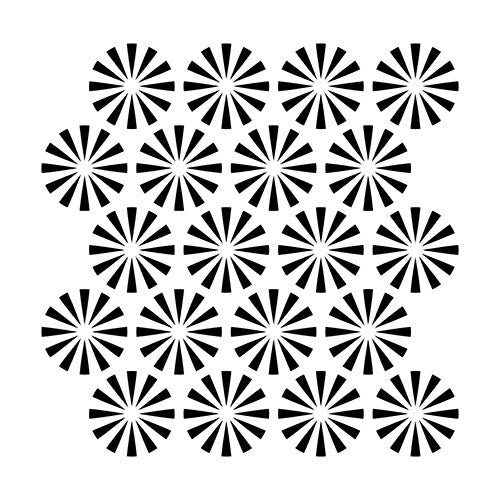 The Crafters Workshop 6x6 Stencil Retrobursts