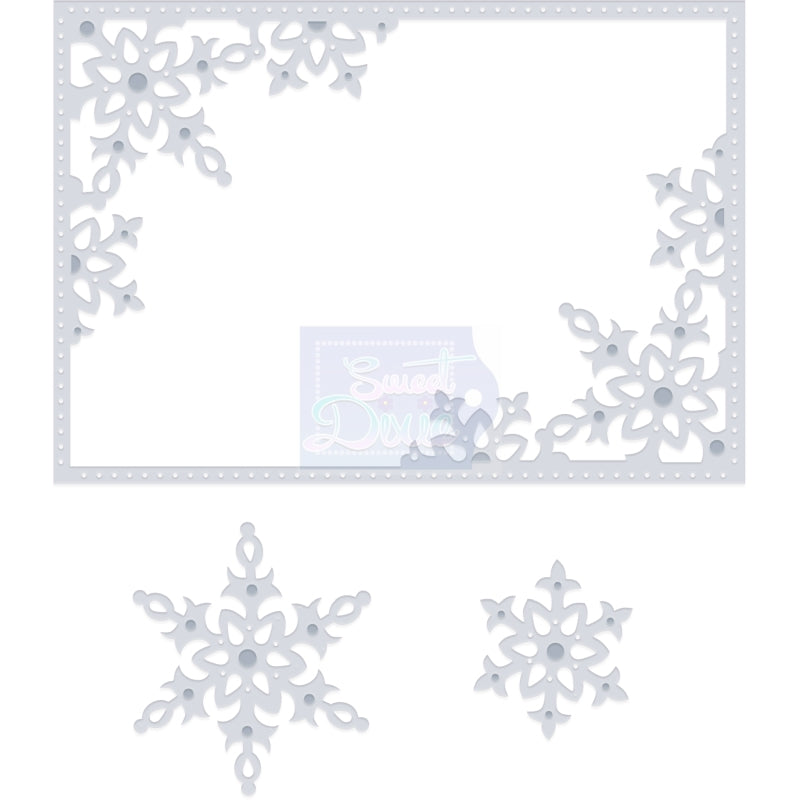 Sue Dix Snowflake Frame Sweet Dixie Cutting Die