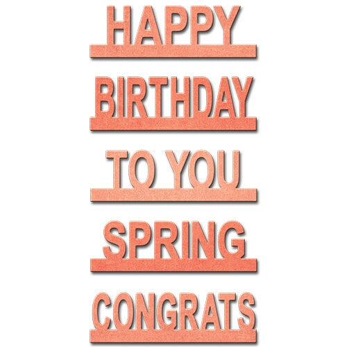 Spellbinders Bordered Sentiments