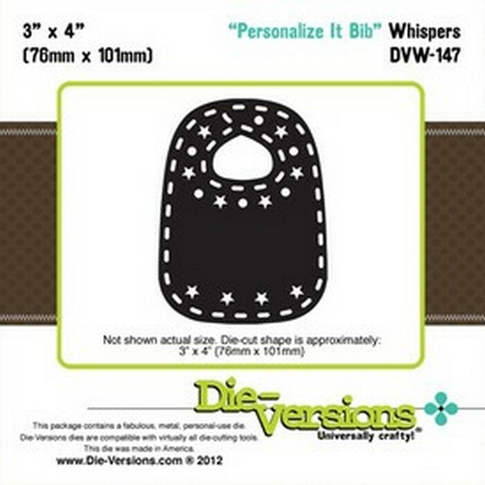 Die-Versions Whispers - Personalize It Bib
