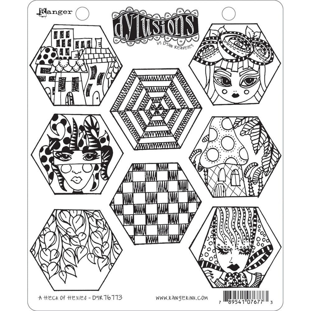 Ranger Dylusions A Heck Of Hexies Dylusions Stamp