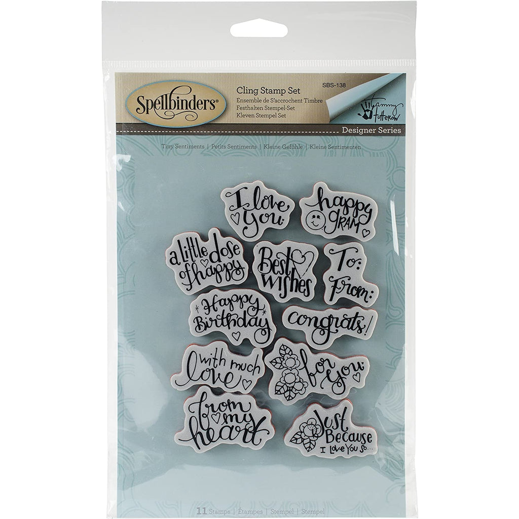 Spellbinders Tiny Sentiments Stamps