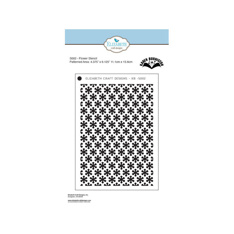 Elizabeth Craft Designs Flower Stencil