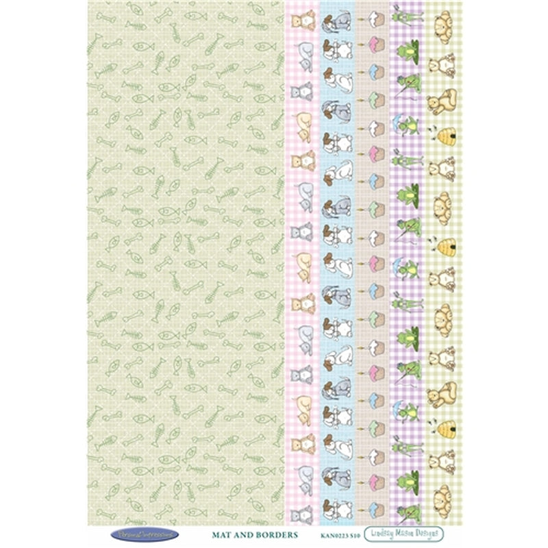 Lindsay Mason Mat And Borders Cardstock Pack Of 10 Sheets