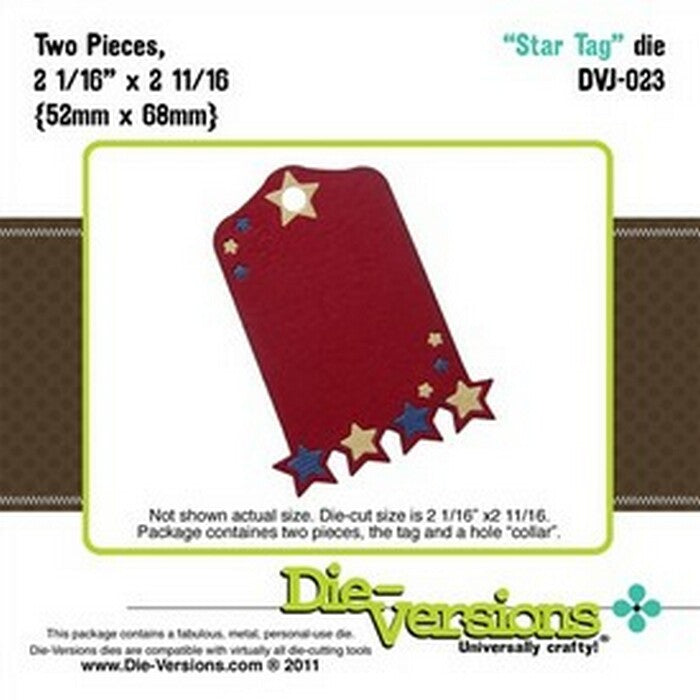 Die-Versions Shapes - Stars Tag