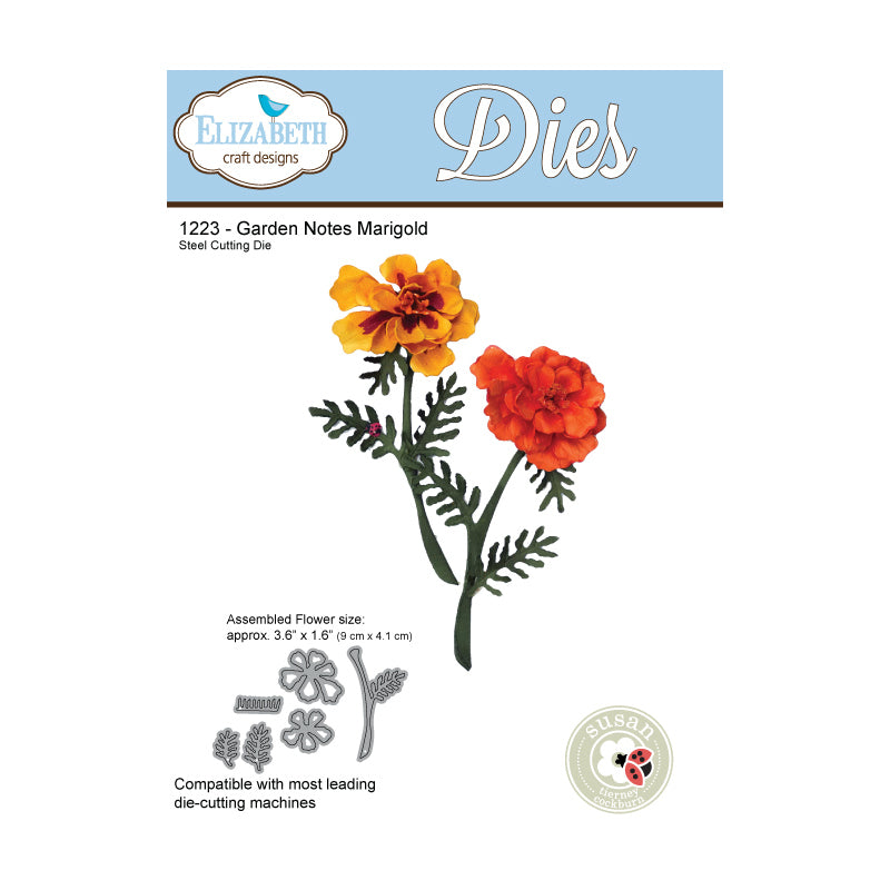 Elizabeth Craft Designs Garden Notes - Marigold