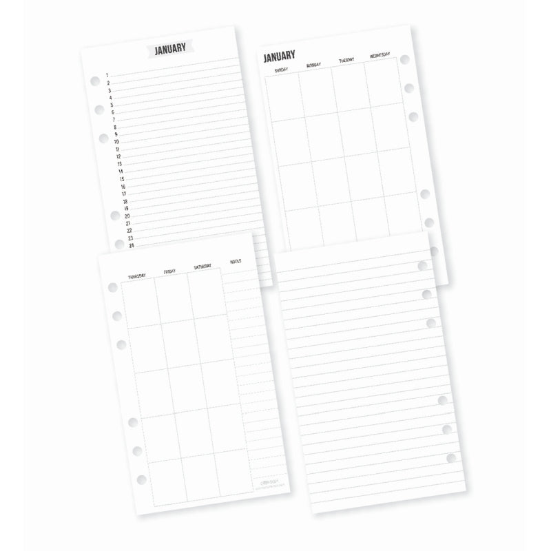 Pukka Pads Personal Calendar Inserts