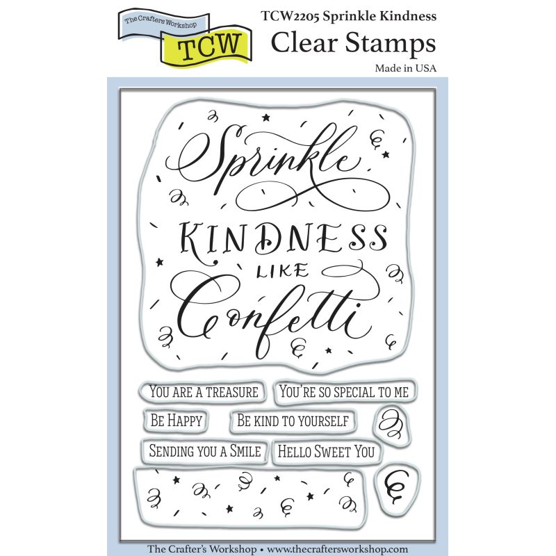 The Crafters Workshop Sprinkle Kindness 4x6 Stamp Set
