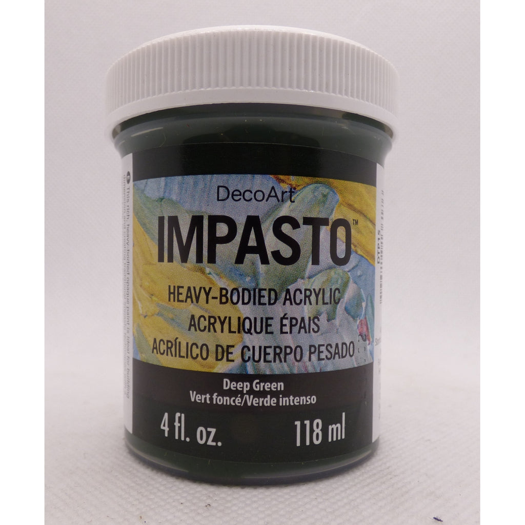 DecoArt Deep Green 4oz Traditions Impasto Paint