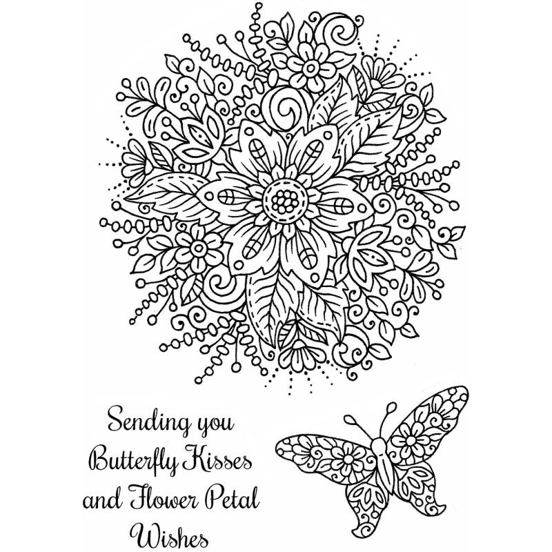 Photocentric Sue Dix Fantasy Floral Posy & Butterfly