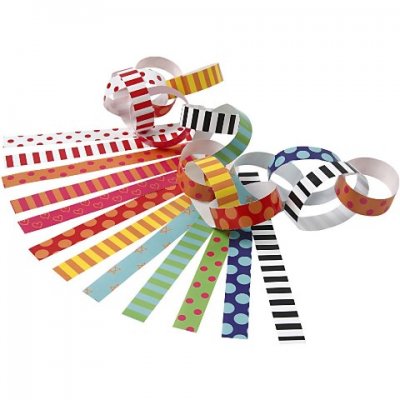 Creativ Paper Chains - Patterned16cm X 15mm, Quantity 400