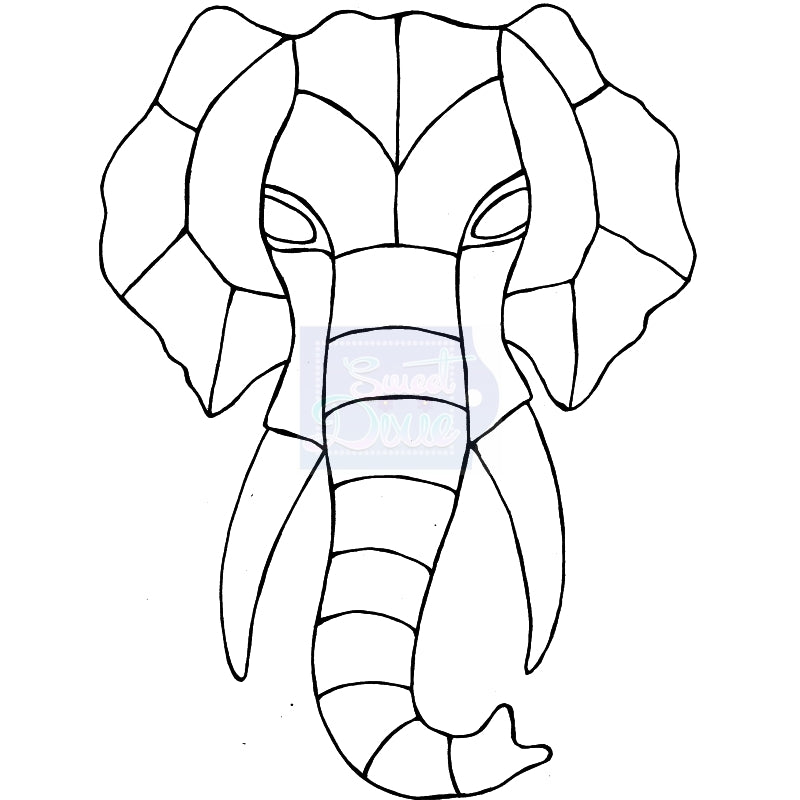 Photocentric Lindsay Mason Zendoodle - Elephant Head