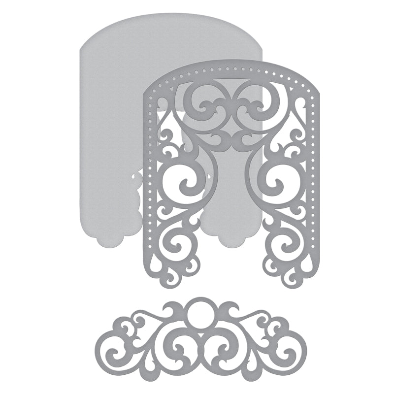 Spellbinders Filigree Veil - Etched Dies