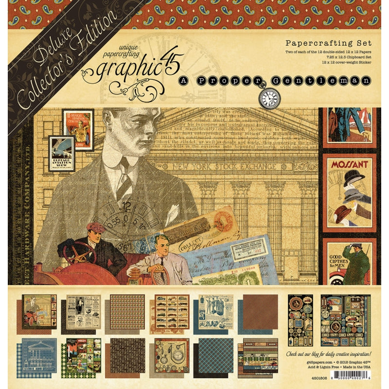 Graphic 45 A Proper Gentleman Deluxe Collector's Edition