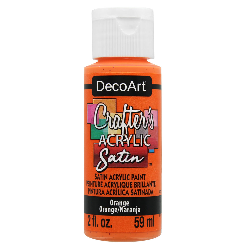 DecoArt Orange 2oz Crafters Acrylic Satin