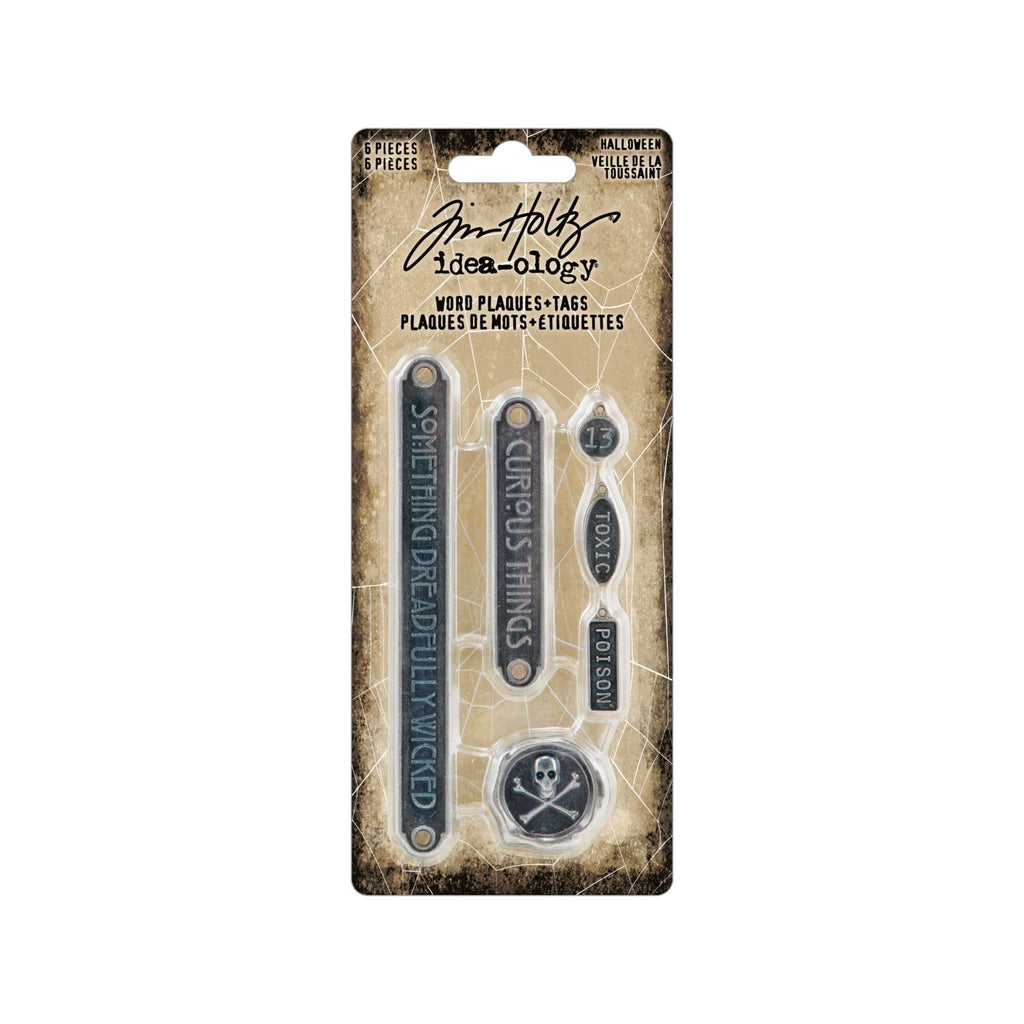 Advantus Tim Holtz Word Plaques & Tags Halloween