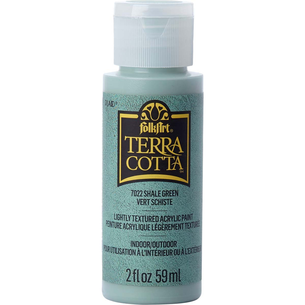 Shale Green Folkart Terra Cotta Textured Paint - 2 Oz.