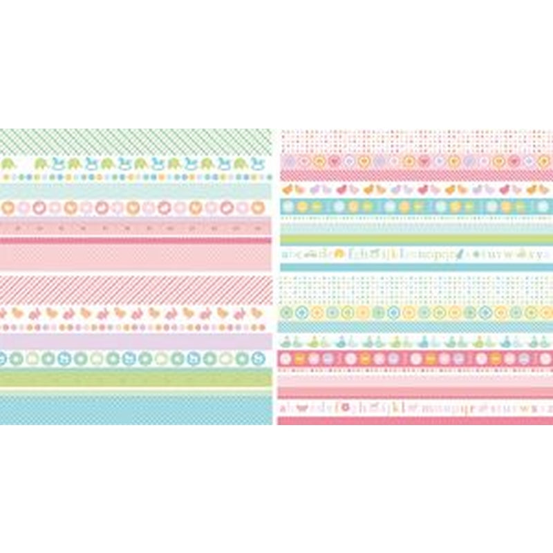 Martha Stewart Crafts 6x12 Border Pad Baby Boy-girl