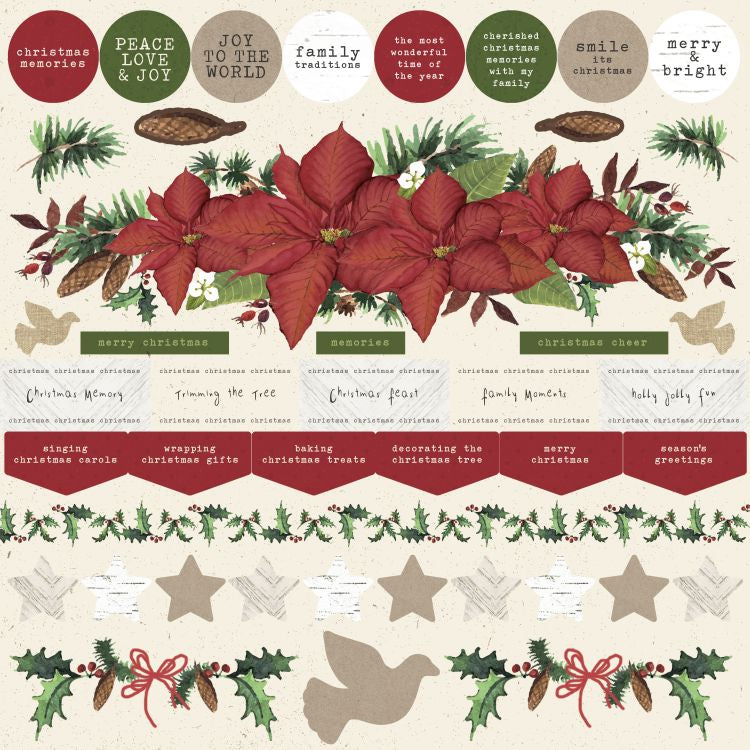 Kaisercraft Home For Christmas Sticker Sheets