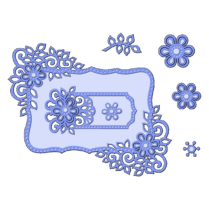 Sue Dix Fancy Floral Frames Sweet Dixie Cutting Die