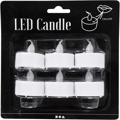 Creativ Led Tea Light Candles (6 Pack)
