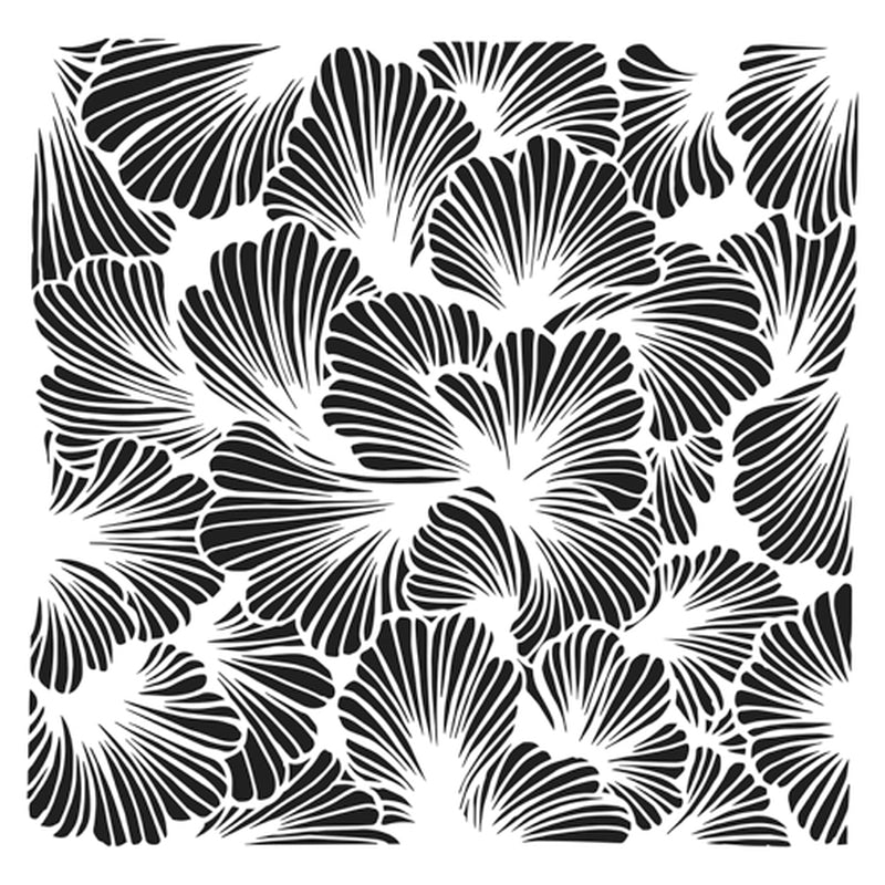 The Crafters Workshop 6x6 Stencil Lush Petals