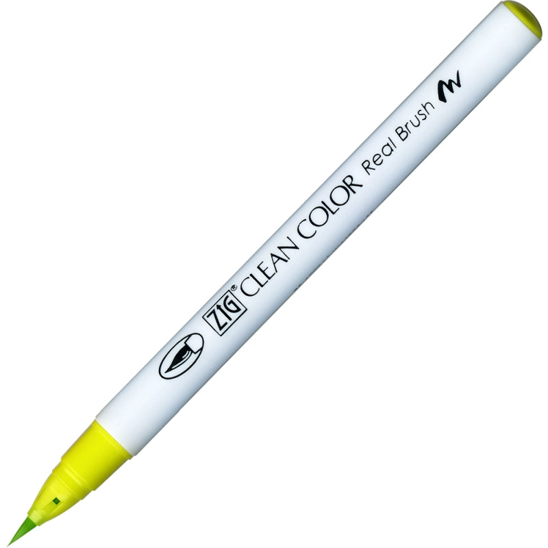 Kuretake Zig Clean Colour Real Brush 053 Yellow Green