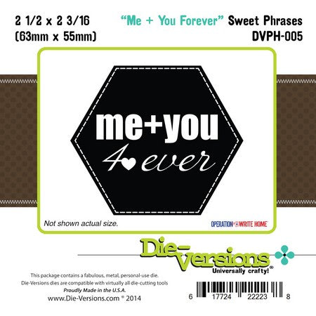 Die-Versions Sweet Phrases - Me You