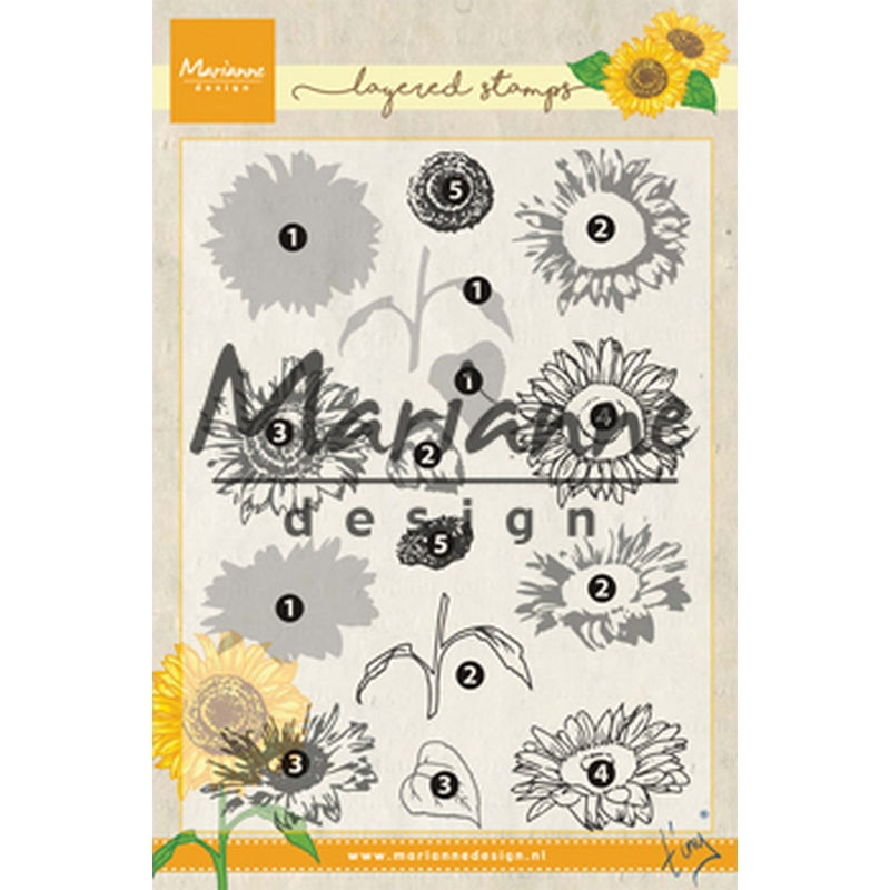 Marianne Design Tiny's Layered Sunflower