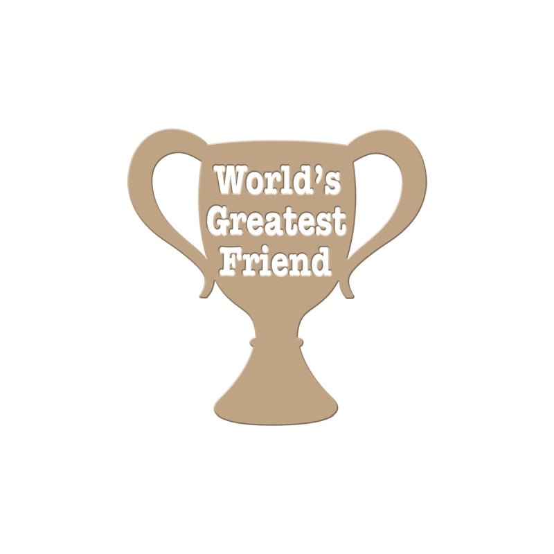 Spellbinders Worlds Greatest Friend Glimmer Plate