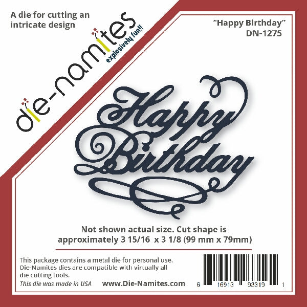 Die-Versions Happy Birthday