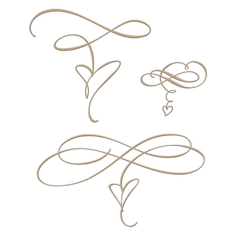 Spellbinders Heart Flourishesglimmer Plate