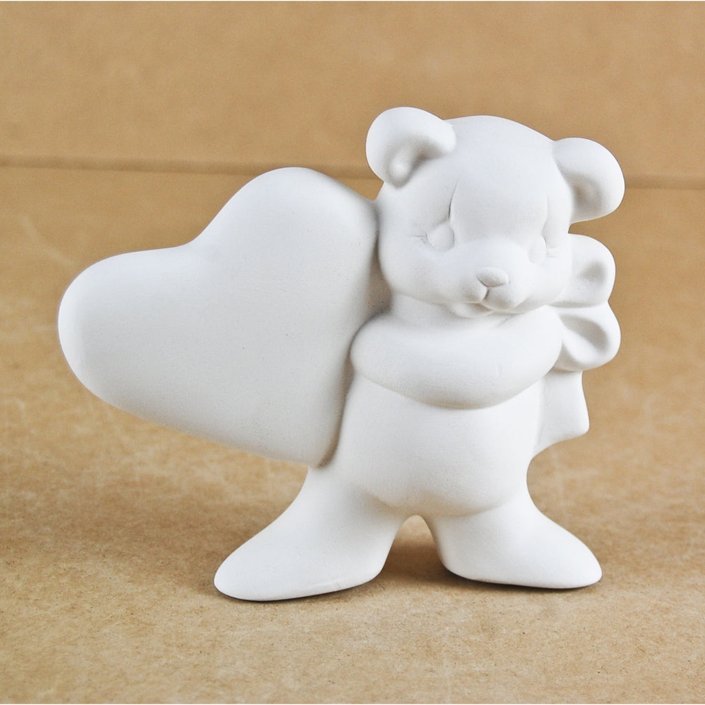 Bear Plain With Heart On Left (Carton Of 6)