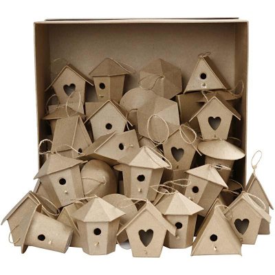 Creativ Mini Bird Houses Assorted Designs X60
