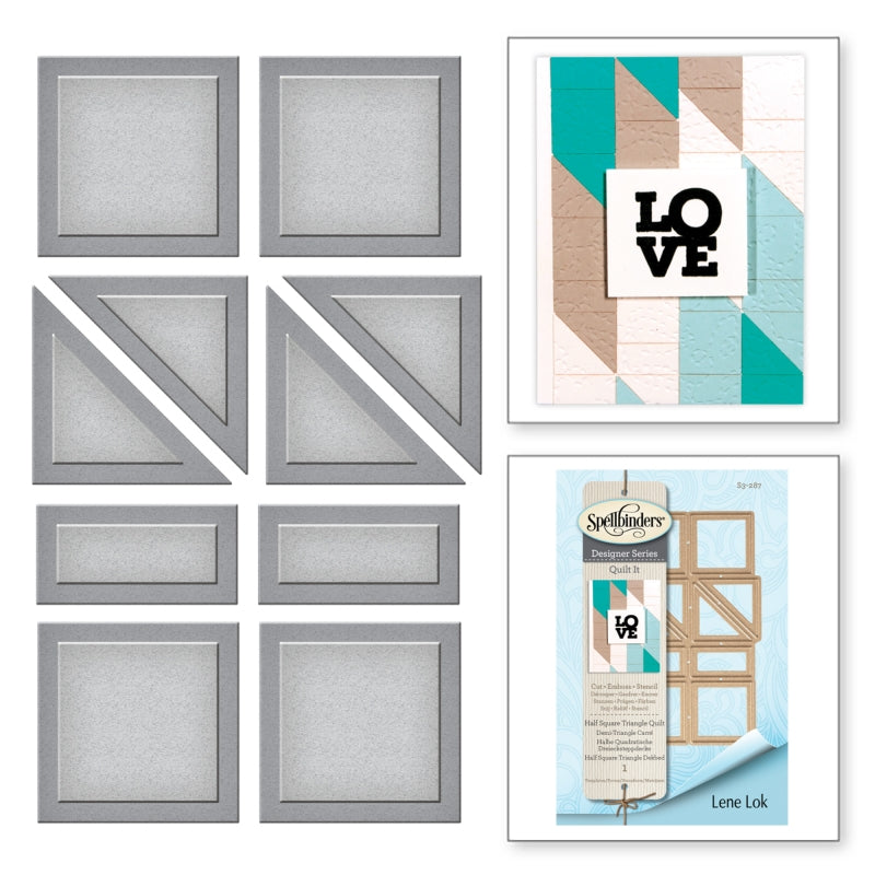 Spellbinders Half Square Triangle Quilt