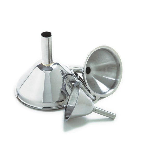 Norpro 18/10 Stainless Steel 3pc Funnel Set