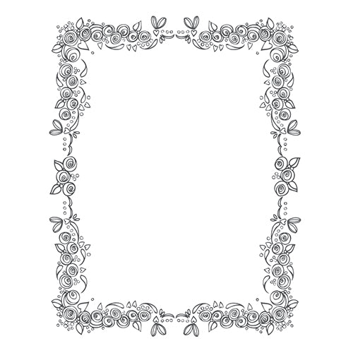 Spellbinders Rose Border