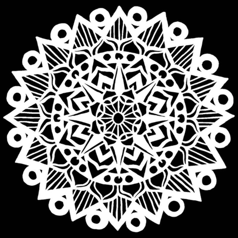 The Crafters Workshop 12x12 Stencil Striped Mandala